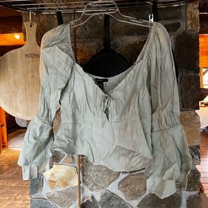 Forever 21 light teal Blouse